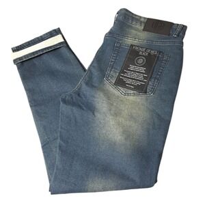 VGB Vintage Genes Black Men's Denim Blue Pants 30W X 30L Slim Fit Stretch‎